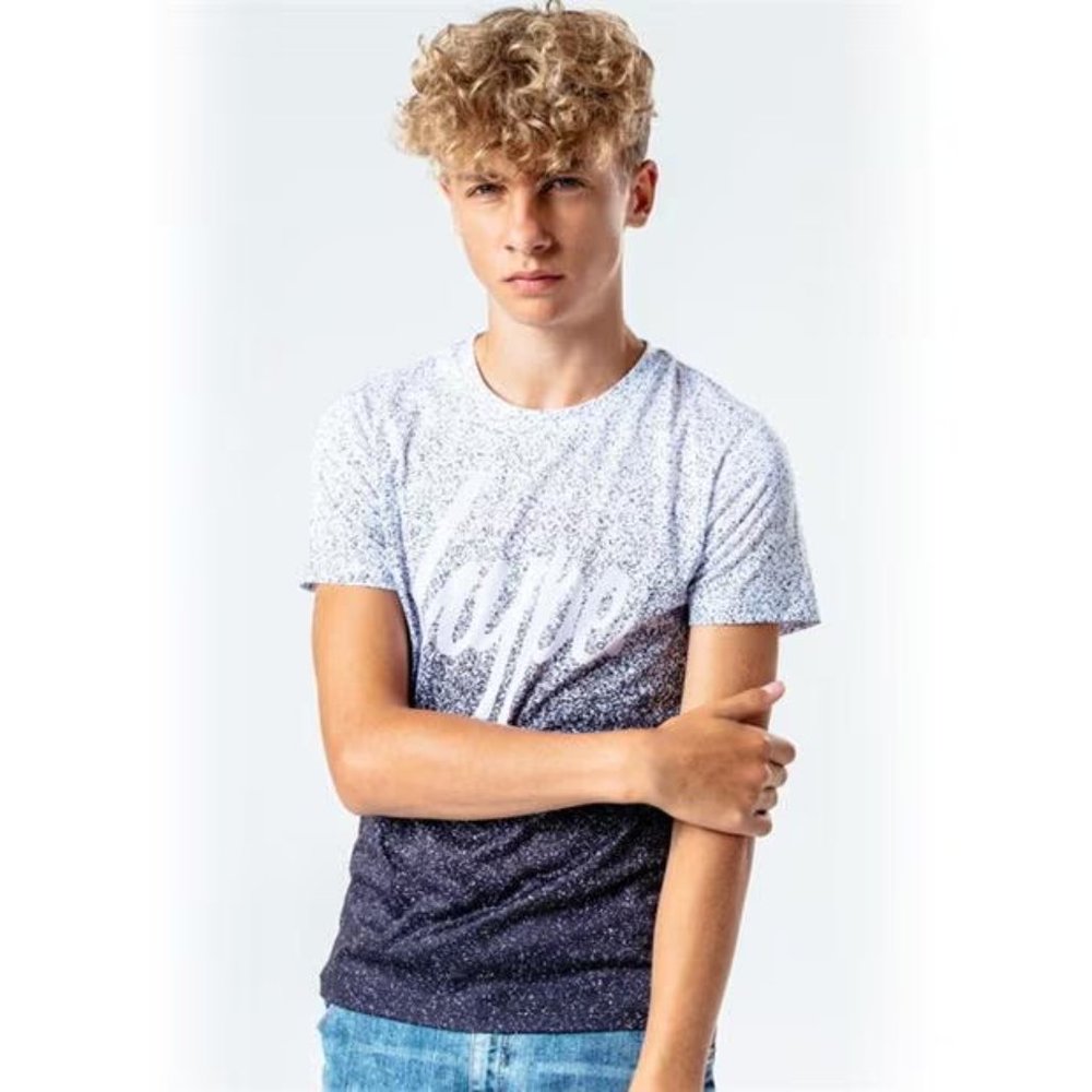 Hype Boys Speckle Fade Kids Short Sleeve T-Shirt